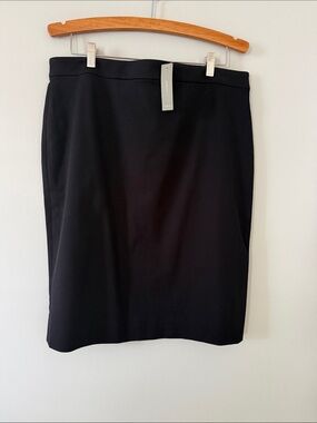 NWT JCrew no2 Pencil Skirt Black 14